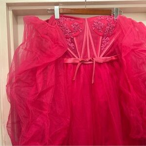 Elegant Pink Wedding Dress